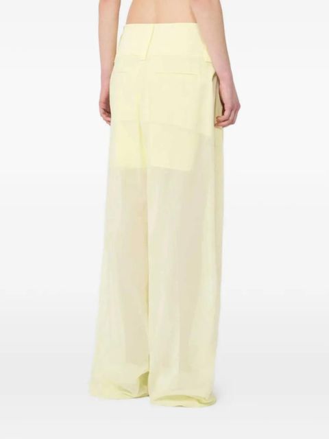 Sportmax wide-leg trousers - Yellow