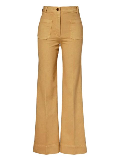 Victoria Beckham patch-pocket flared jeans - Yellow - zdjęcie produktu nr 1