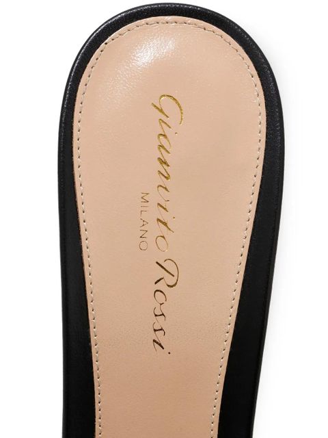 Gianvito Rossi transparent pointed sandals - White