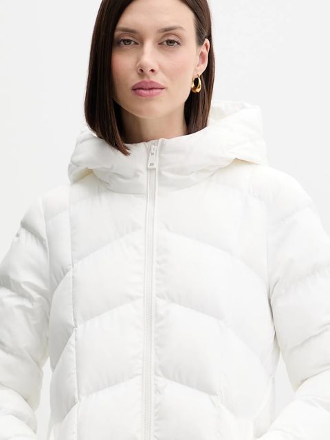 Geox kurtka ANYLLA kolor biały zimowa oversize W4628Q T3144