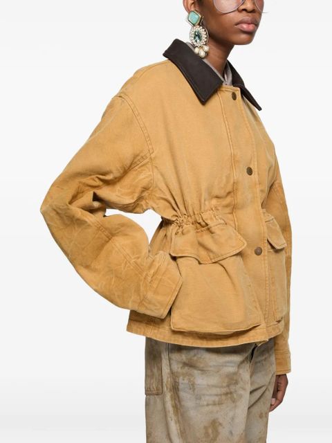 Acne Studios drawstring collar jacket - Neutrals