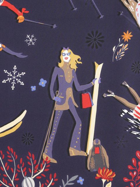 Ferragamo silk scarf - Blue - zdjęcie produktu nr 2