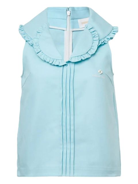 SHUSHU/TONG double-collar sleeveless blouse - Blue - zdjęcie produktu nr 1