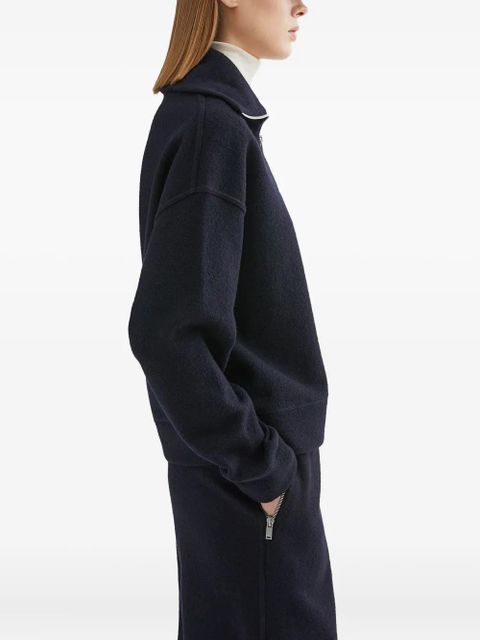 Jil Sander felted sweatshirt - Blue