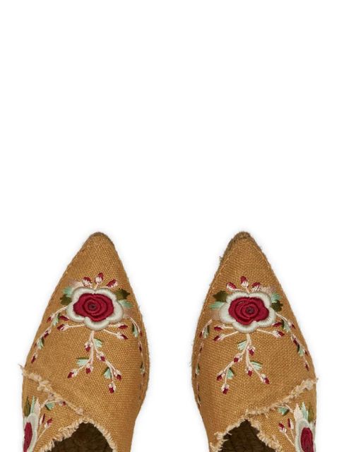 ETRO floral embroidered espadrilles - Neutrals