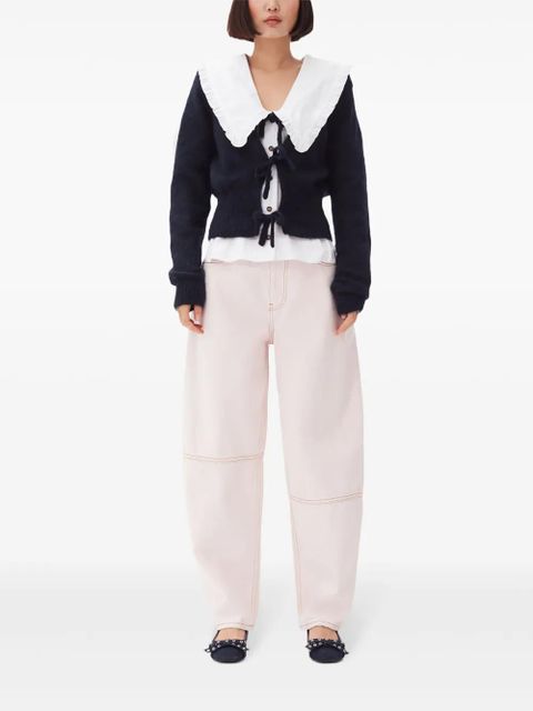 GANNI wide-leg denim trousers - White - zdjęcie produktu nr 2