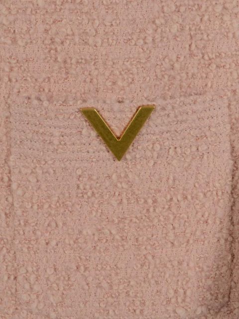 Valentino Garavani bow-appliqué pocket mini dress - Pink