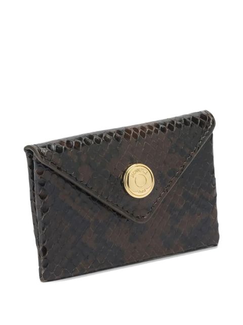 Jacquemus Enveloppe snakeskin-effect logo-plaque wallet - Brown - zdjęcie produktu nr 2