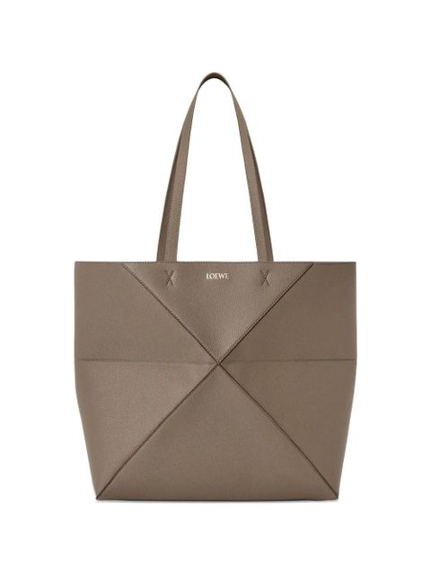 LOEWE medium Puzzle Fold horizontal tote bag - Brown - zdjęcie produktu nr 1