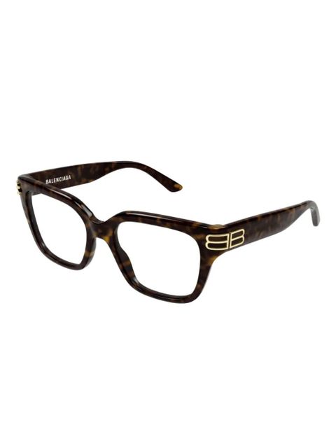 Balenciaga Eyewear square-frame logo glasses - Brown - zdjęcie produktu nr 2