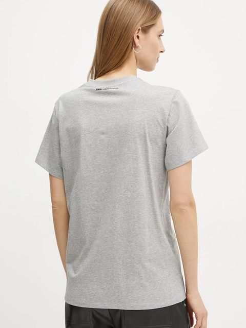 Karl Lagerfeld t-shirt bawełniany IKON - zdjęcie produktu nr 1