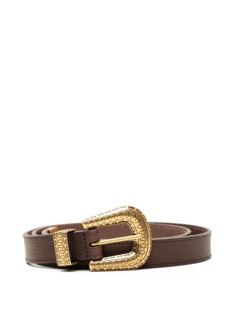 Valentino Garavani Vlogo signature leather belt - Brown - zdjęcie produktu nr 1