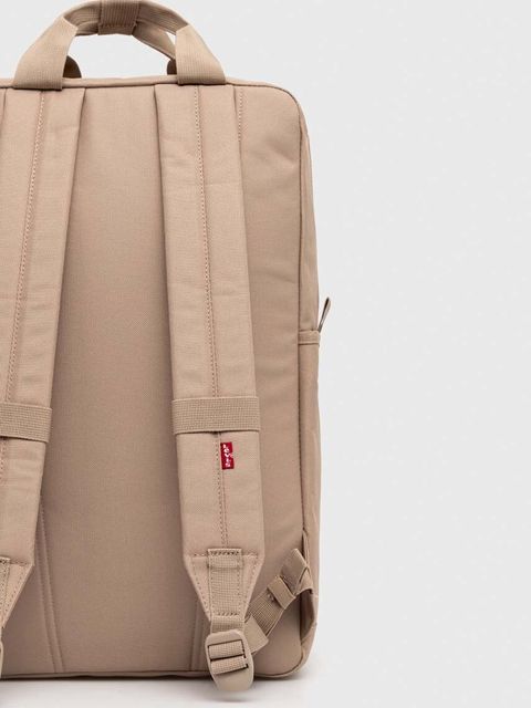 Levi's plecak kolor beżowy duży gładki