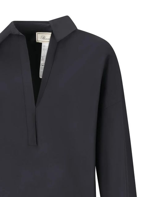 Blumarine tie-cuff poplin shirt - N0990|Black - zdjęcie produktu nr 2