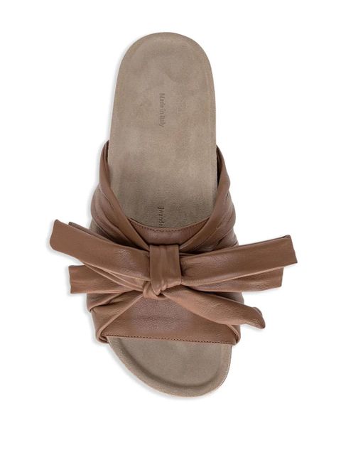 JW Anderson Bow flat sandals - Brown
