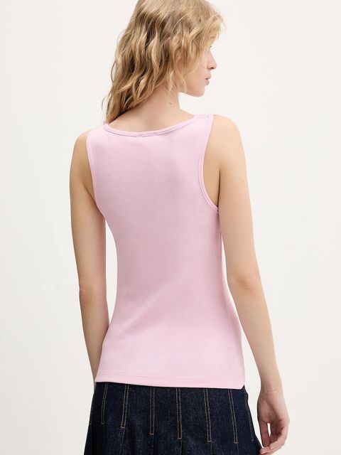 Guess Jeans top kolor różowy W6RP20 KA0H1