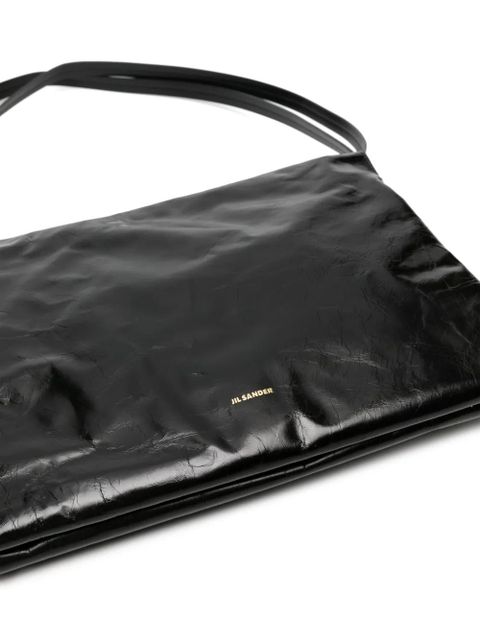 Jil Sander small leather shoulder bag - Black