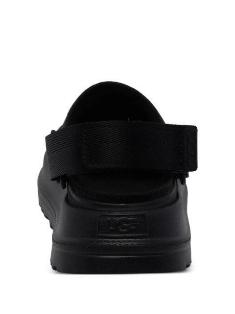 UGG round toe logo clogs - Black