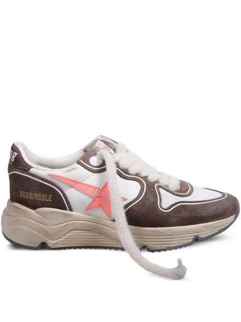 Golden Goose star-appliqué panelled sneakers - Brown - zdjęcie produktu nr 1