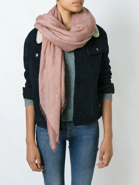 Valentino Garavani embroidered polka dot scarf - Pink - zdjęcie produktu nr 2