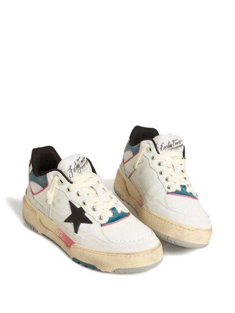 Golden Goose leather lace-up low-top sneakers - Neutrals