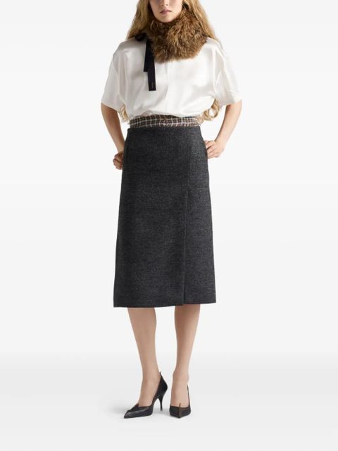 Prada Triangle-logo short-sleeved top - White - zdjęcie produktu nr 2