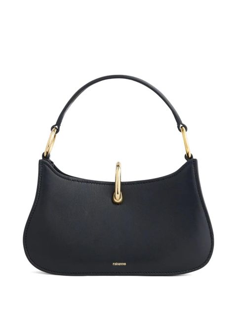 Rabanne micro ring-lock leather shoulder bag - Black - zdjęcie produktu nr 1