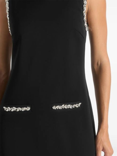 Manière De Voir Cia crystal embellished pocket mini dress - Black