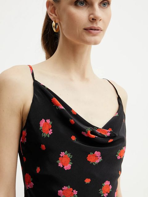 Bardot bluzka MONROE damska kolor czarny wzorzysta 59752TB2