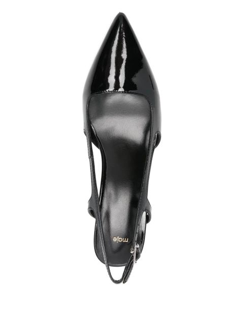 Maje pointed-toe slingback pumps - Black