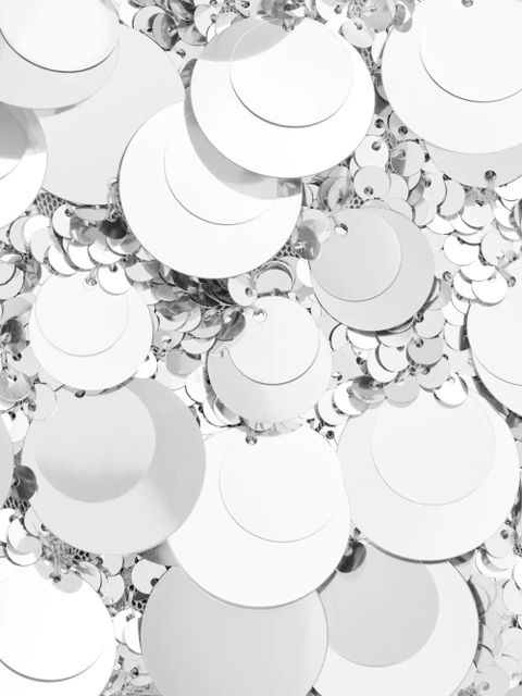 Rabanne sequin shoulder bag - Silver