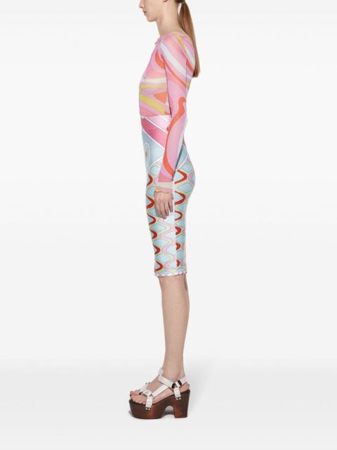 PUCCI Vivara-print pencil skirt - Blue - zdjęcie produktu nr 2