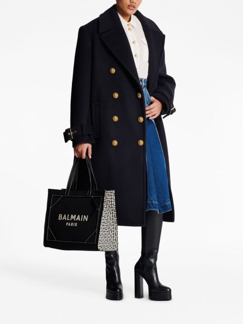 Balmain B-Army 42 canvas tote bag - Black - zdjęcie produktu nr 2