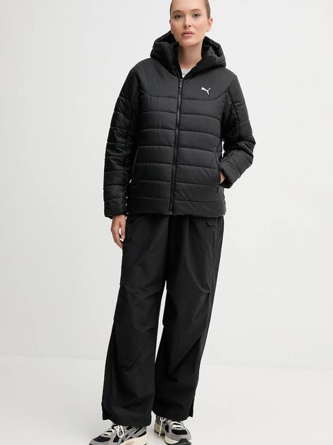 Puma kurtka kolor czarny zimowa 685231