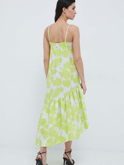 Armani Exchange sukienka midi rozkloszowana