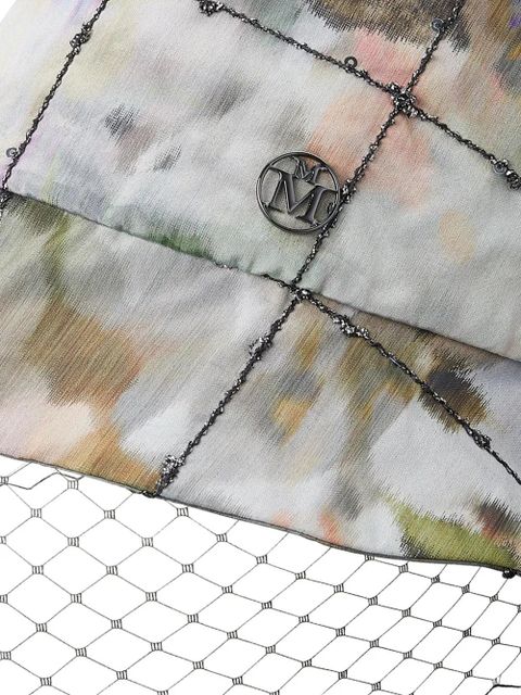 Maison Michel Souna veil-embellished bucket hat - Neutrals - zdjęcie produktu nr 2