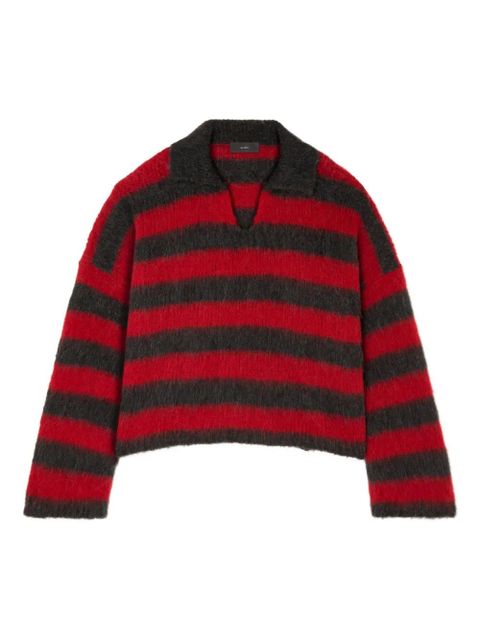 Alanui Grunge striped sweater - Red - zdjęcie produktu nr 1