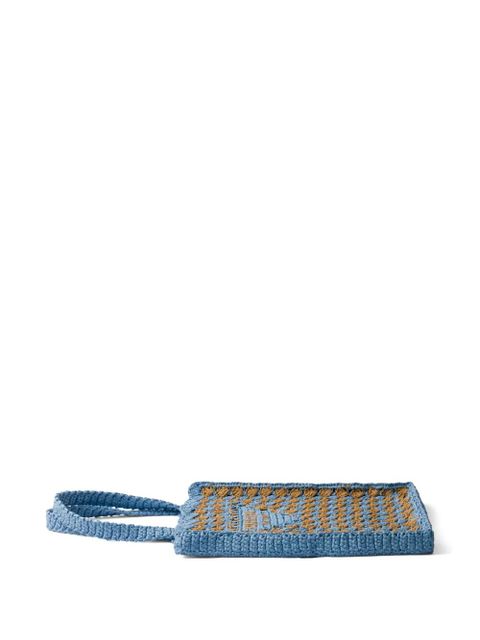 Prada crochet tote bag - Blue