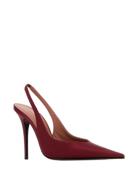 Amina Muaddi 105mm Anok pointed-toe pumps - Red - zdjęcie produktu nr 2