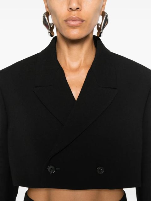 WARDROBE.NYC cropped blazer - Black