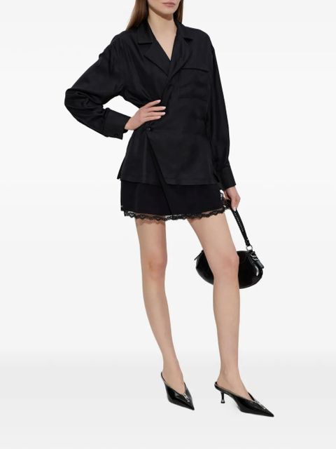 Alexander Wang wrap mini dress - Black - zdjęcie produktu nr 2