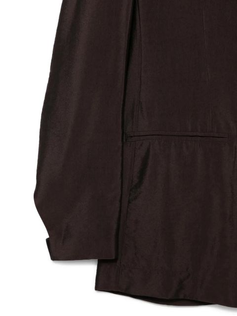 Alysi notched-lapel blazer - Brown