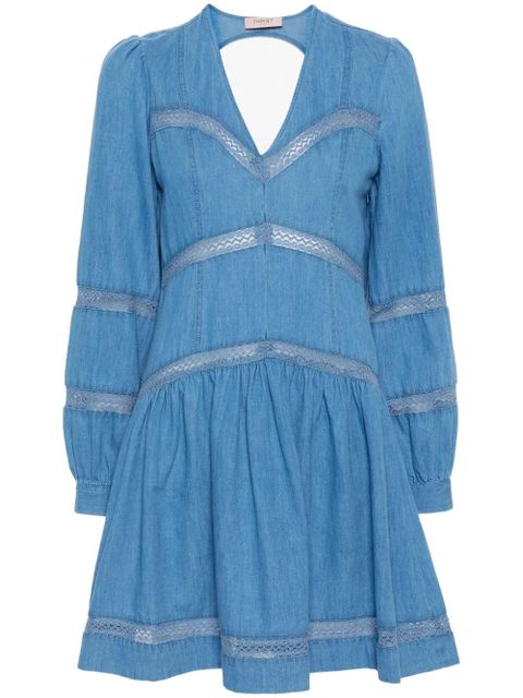 TWINSET flared denim mini dress - Blue - zdjęcie produktu nr 1