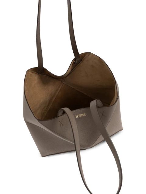 LOEWE medium Puzzle Fold tote bag - Brown