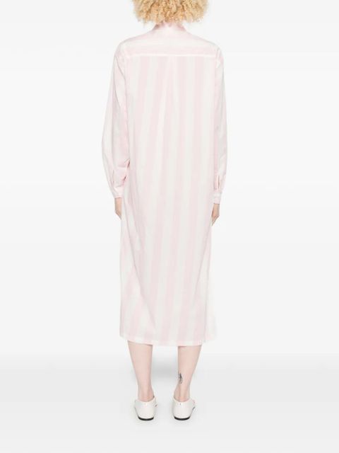 MC2 Saint Barth Adeline striped shirt midi dress - Pink