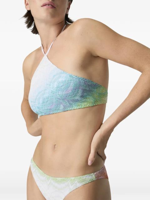 Missoni tie-dye triangle bikini - White