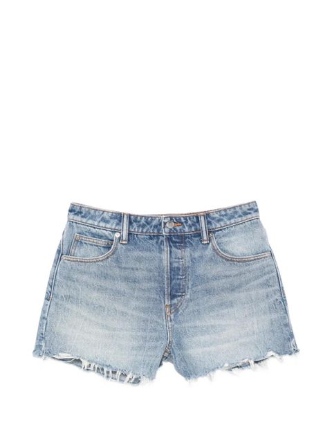 Alexander Wang distressed-effect shorts - Blue - zdjęcie produktu nr 1