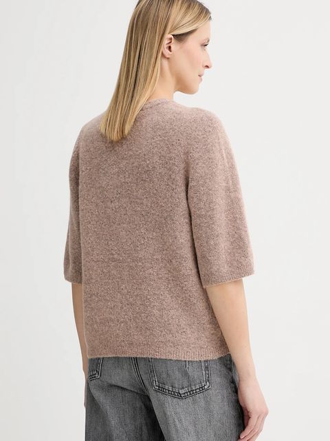 Gestuz sweter wełniany damski kolor beżowy lekki 10909996