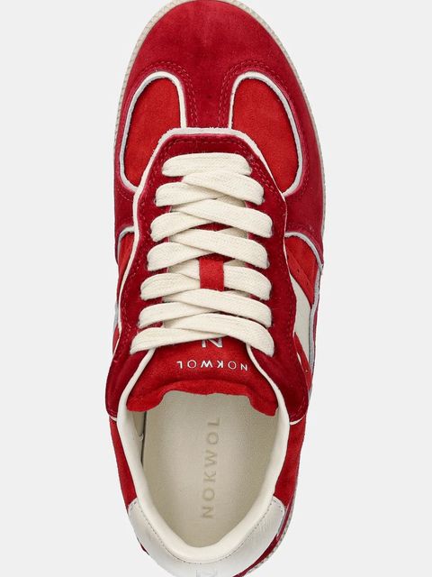 Nokwol sneakersy zamszowe August damskie kolor czerwony August