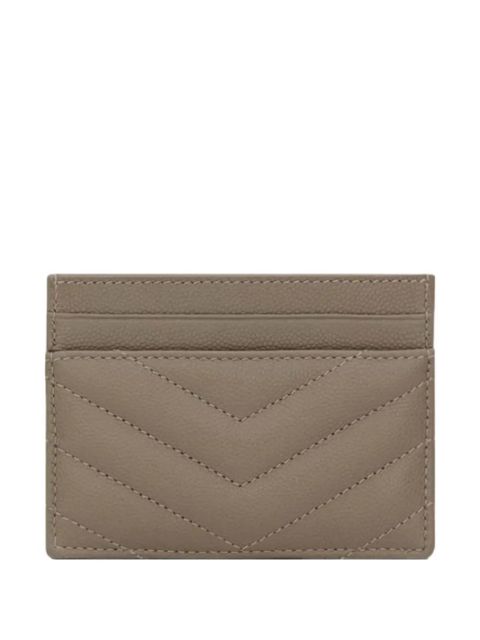 Saint Laurent cassandre quilted card holder - Grey - zdjęcie produktu nr 2